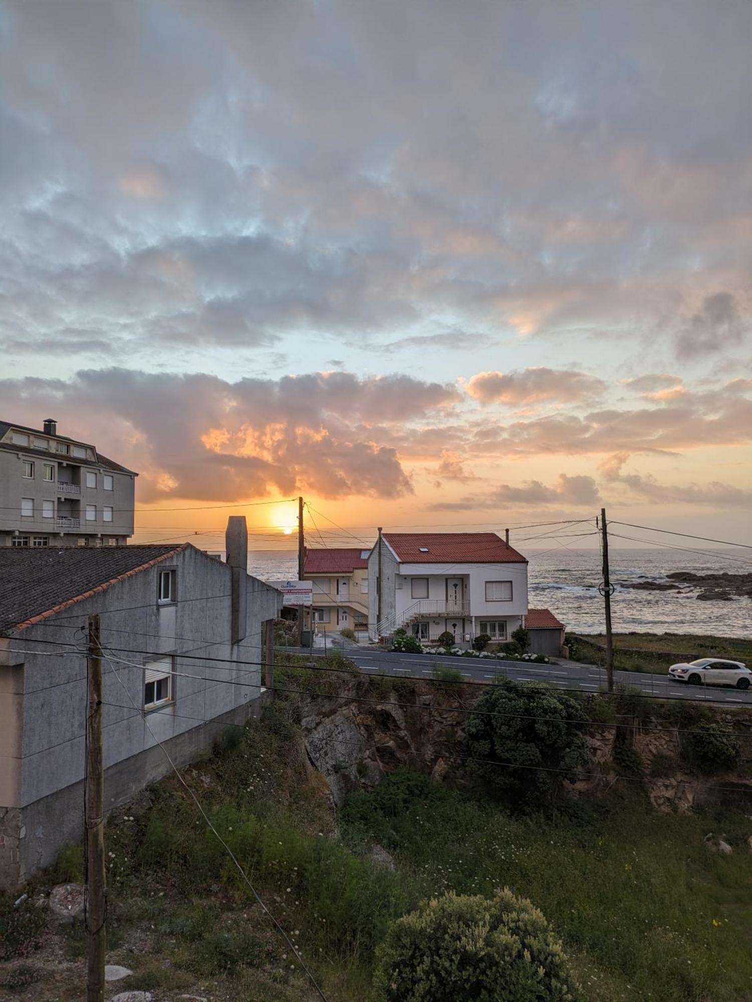 Apto En Muxia Con Vistas Al Mar Saude Doce Bagian luar foto