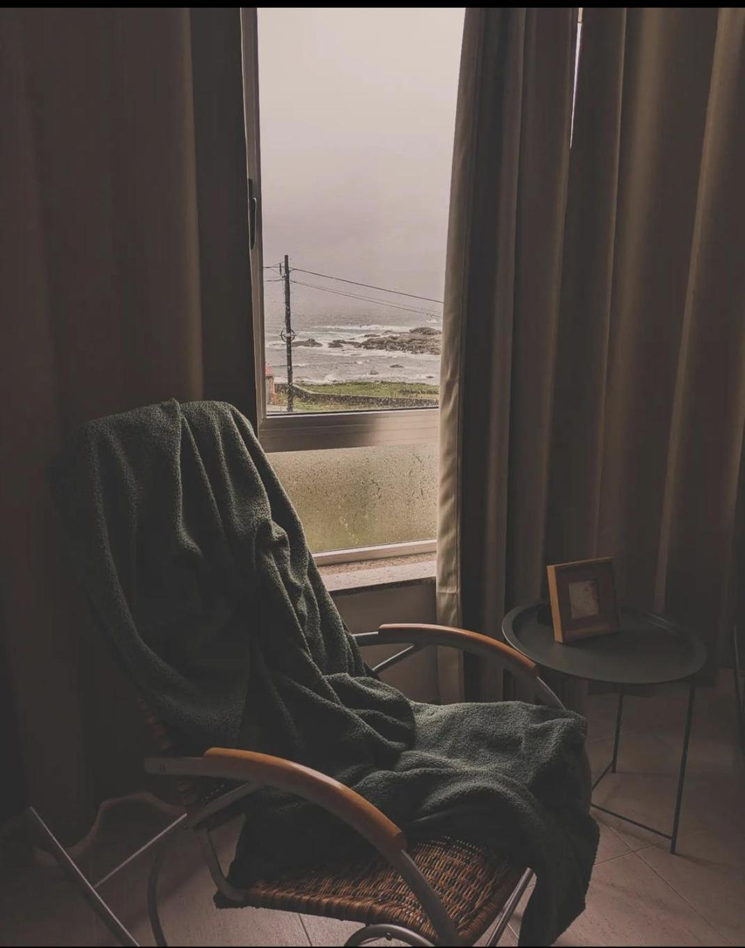 Apto En Muxia Con Vistas Al Mar Saude Doce Bagian luar foto