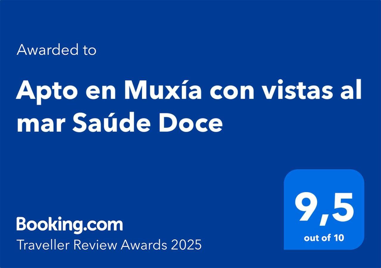 Apto En Muxia Con Vistas Al Mar Saude Doce Bagian luar foto